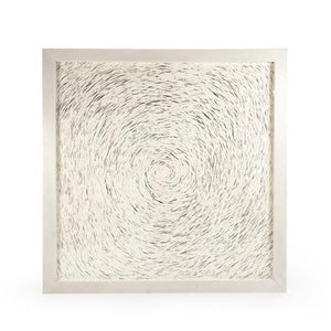 Abstract Paper Framed Art Off-white Paper on Neutral Background ZEN35280A Zentique