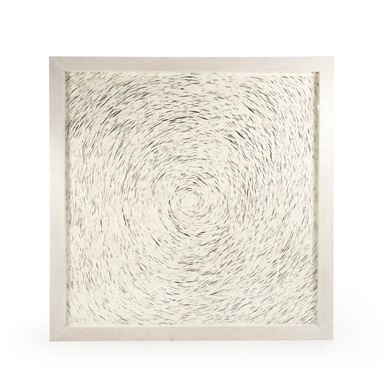Zentique Abstract Paper Framed Art – Layered Neutral Paper Composition, 62.75" Square Ready-to-Hang Modern Wall Decor ZEN35280A