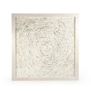 Zentique Abstract Paper Framed Art – Layered Neutral Paper Composition, 62.75" Square Ready-to-Hang Modern Wall Decor ZEN35280A