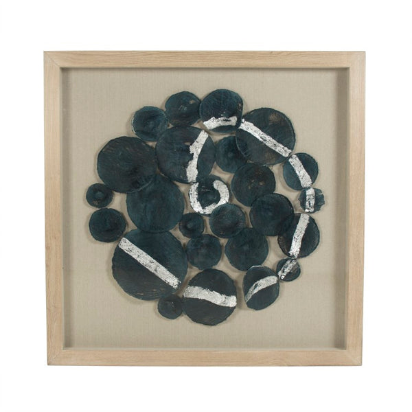 Zentique Abstract Large Contemporary Wall Art on Glass MDF Backing, 39.5" Square, Bold Layered Texture for Modern Homes ZEN35297