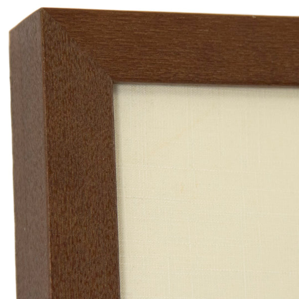 Abstract Rose Wall Art Red Roses, White Background, Brown Frame ZEN35314 Zentique