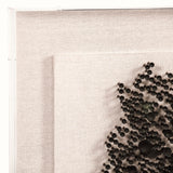 Abstract Horse Wall Art Black Golf Pegs, Natural Linen ZEN35347 Zentique