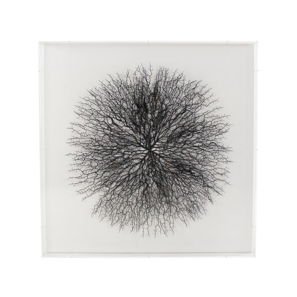 Abstract Branches in Acrylic Wall Art Black Branches, White Background ZEN35777 Zentique