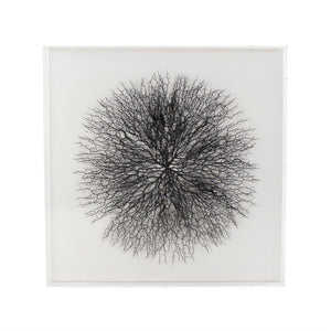 Abstract Branches in Acrylic Wall Art Black Branches, White Background ZEN35777 Zentique