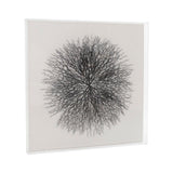 Abstract Branches in Acrylic Wall Art Black Branches, White Background ZEN35777 Zentique