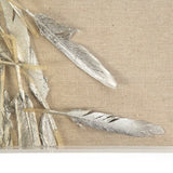 Abstract Feather Art (Set of 4) Zentique