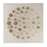 Abstract Shell Wall Art Assorted Shells, Natural Linen ZEN36233 Zentique