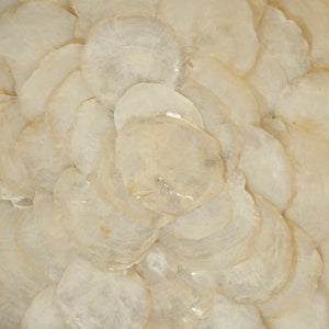 Abstract Shell Art 30% Acrylic, 60% Shell, 5% Linen & Velvet ZEN36702A Zentique