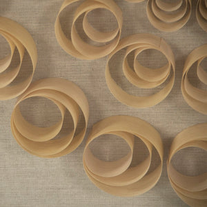 Zentique Abstract Abstract Circles Wall Art with Layered Concentric Design, Pine Frame & Tempered Glass Ready to Hang (23.5") Tan, Natural Linen ZEN36708
