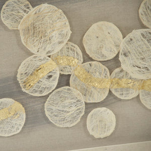 Zentique Abstract Shell Wall Art Modern Pine & Glass Coastal Decor Layered Texture Neutral Minimalist Accent - 95cm ZEN37099