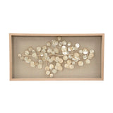 Abstract Mother of Pearl Wall Art Ivory, Tan, Yellow ZEN37338 Zentique