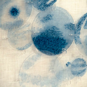 Zentique Abstract Stained Glass Wall Art with Handcrafted Pine Frame, Light-Reactive Geometric Accent 47.5x32" ZEN38501