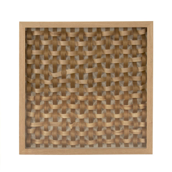 Abstract Paper Wall Art Neutral Art, Natural Linen ZEN38902 Zentique
