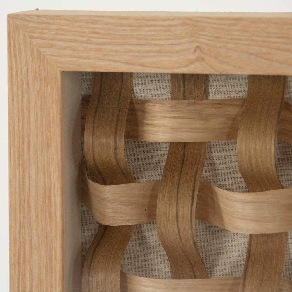 Abstract Paper Wall Art Neutral Art, Natural Linen ZEN38902 Zentique