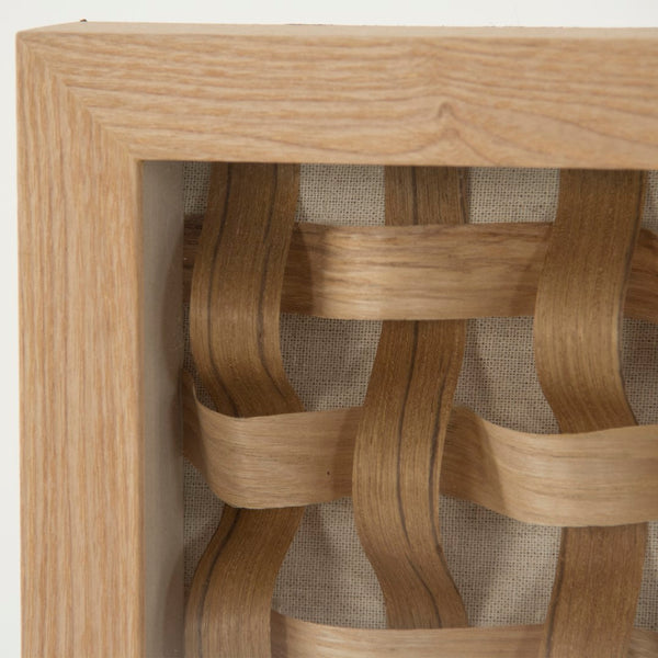 Abstract Paper Wall Art Neutral Art, Natural Linen ZEN38902 Zentique