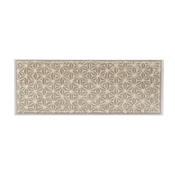 Zentique Abstract Hand-Assembled Paper Art Encased in Clear Acrylic on MDF Backing for Modern Spaces, Ready-to-Hang Décor ZEN39266