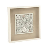 Abstract Ceramic Botanical Wall Art Cream, White, Brown ZEN39975A Zentique