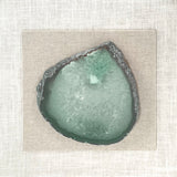 Geode Acrylic Framed Wall Art Green, Gold, Natural, Off-White ZEN40063C NG Zentique