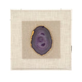 Geode Acrylic Framed Wall Art Purple, Gold, Natural, Off-White ZEN40063B Zentique