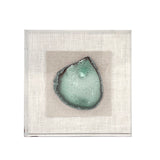 Geode Acrylic Framed Wall Art Green, Gold, Natural, Off-White ZEN40063C NG Zentique