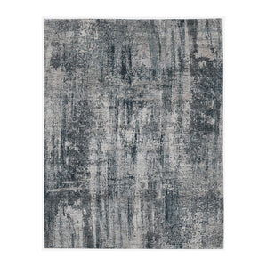 AMER Rugs Zenith Hand-knotted Wool Silk Abstract Rug Sculpted High-low Pile Artisan Accent ZEN520203