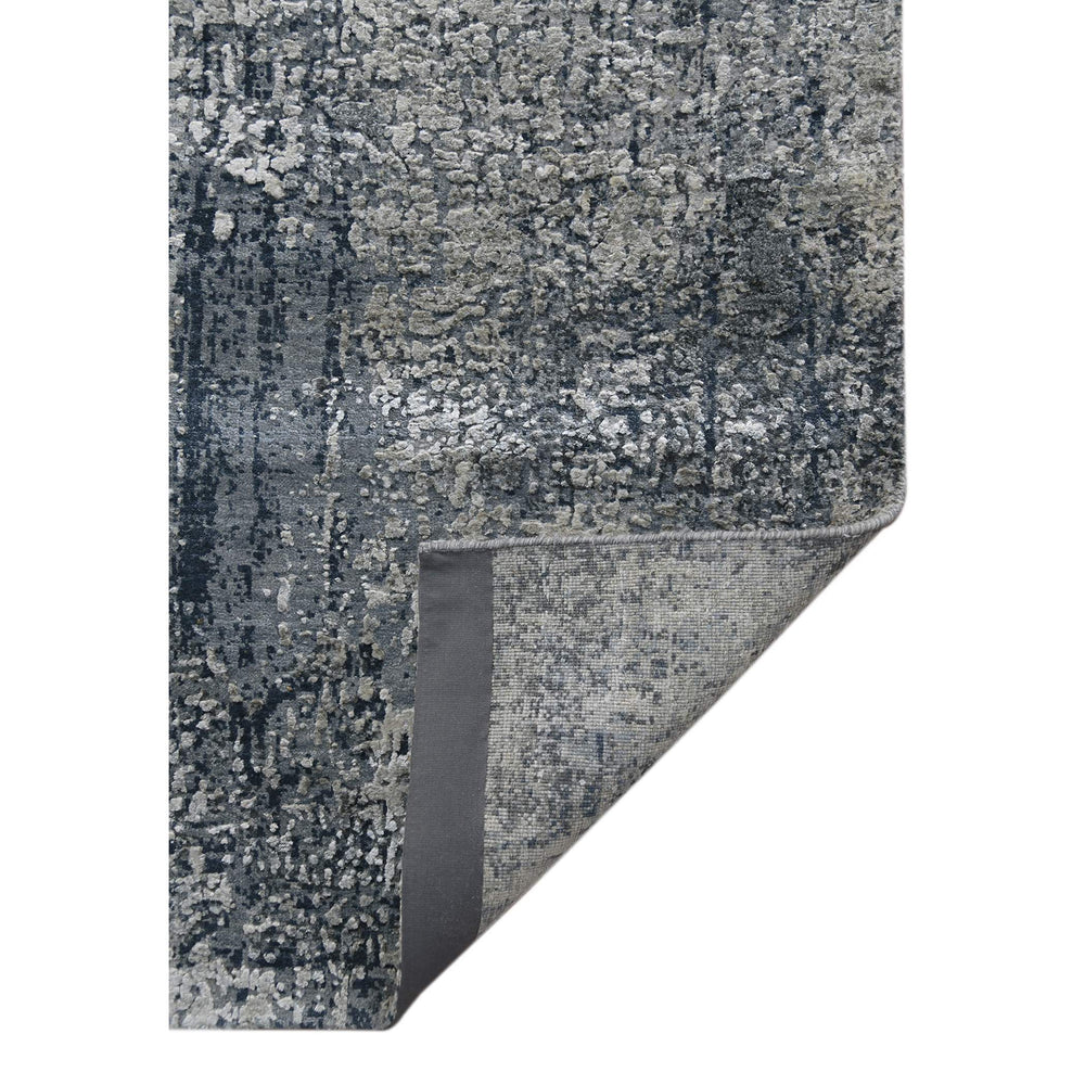 AMER Rugs Zenith Hand-knotted Wool Silk Abstract Rug Sculpted High-low Pile Artisan Accent ZEN520203