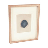 Blue Geode Acrylic Wall Art Blue, White, Natural Linen, Distressed Gold ZEN55207A Zentique