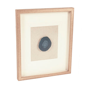 Zentique Blue Geode Acrylic Wall Art with Layered Textures, Glossy Finish, Ready-to-Hang Modern Focal Piece ZEN55207A