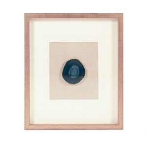 Zentique Blue Geode Acrylic Wall Art with Layered Textures, Glossy Finish, Ready-to-Hang Modern Focal Piece ZEN55207A