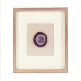 Purple Geode Acrylic Wall Art Purple, White, Natural Linen, Distressed Gold ZEN55207B Zentique