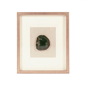 Green Geode Acrylic Wall Art Green, White, Natural Linen, Distressed Gold ZEN55207C Zentique