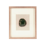 Green Geode Acrylic Wall Art Green, White, Natural Linen, Distressed Gold ZEN55207C Zentique