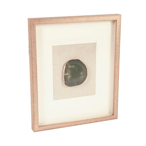 Zentique Green Geode Acrylic Wall Art Print — Emerald Geode Texture Panel, Lightweight 19.75x23.5in Ready-to-Hang Statement Piece ZEN55207C
