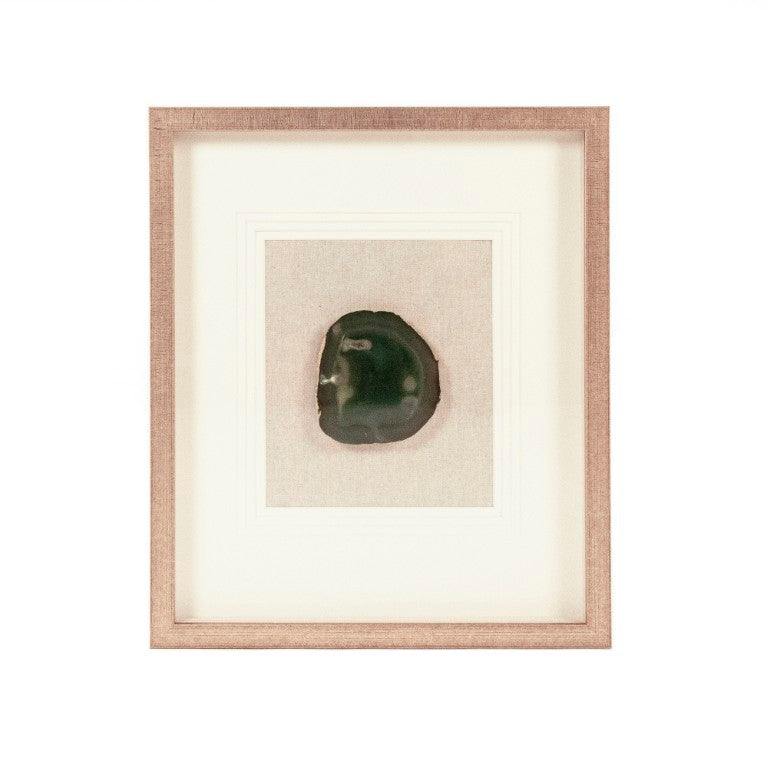 Zentique Green Geode Acrylic Wall Art Print — Emerald Geode Texture Panel, Lightweight 19.75x23.5in Ready-to-Hang Statement Piece ZEN55207C