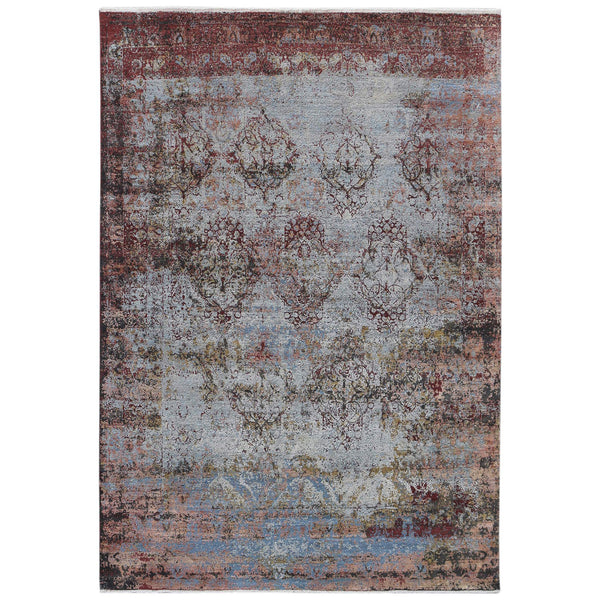 AMER Rugs Zenith Hand-knotted Wool Silk Abstract Area Rug Sculpted Pile Modern Living Room ZEN680810