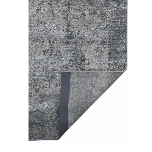Amer Rugs Zenith Hand-knotted Abstract Design Area Rug – Luxurious New Zealand Wool & Silk For Timeless Elegance Gray Wool, Silk Zen860912