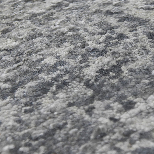 Amer Rugs Zenith Hand-knotted Abstract Design Area Rug – Luxurious New Zealand Wool & Silk For Timeless Elegance Gray Wool, Silk Zen860912