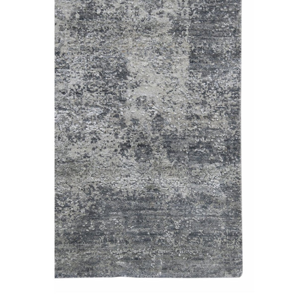 Amer Rugs Zenith Hand-knotted Abstract Design Area Rug – Luxurious New Zealand Wool & Silk For Timeless Elegance Gray Wool, Silk Zen860912