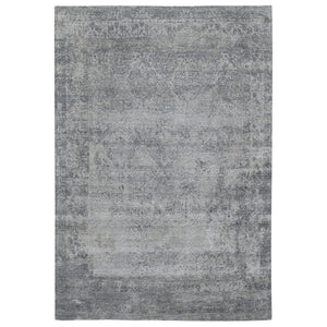 Amer Rugs Zenith Hand-knotted Abstract Design Area Rug – Luxurious New Zealand Wool & Silk For Timeless Elegance Gray Wool, Silk Zen860912