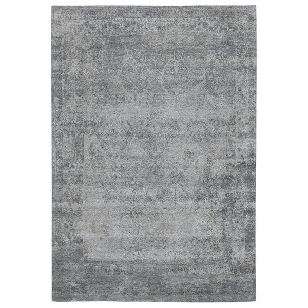 Amer Rugs Zenith Hand-knotted Abstract Design Area Rug – Luxurious New Zealand Wool & Silk For Timeless Elegance Gray Wool, Silk Zen860912