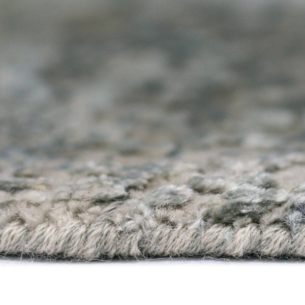 Amer Rugs Zenith Hand-knotted Abstract Design Area Rug – Luxurious New Zealand Wool & Silk For Timeless Elegance Gray Wool, Silk Zen860912