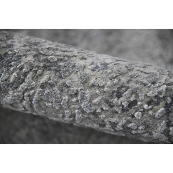 Amer Rugs Zenith Hand-knotted Abstract Design Area Rug – Luxurious New Zealand Wool & Silk For Timeless Elegance Gray Wool, Silk Zen860912