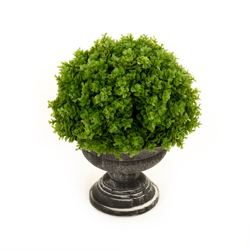 Zentique Faux Potted Plant - Lifelike Greenery In A Chic Distressed Grey Pot For Effortless Home Decor Elegance Green,Distressed Grey Plastic Zenc-1