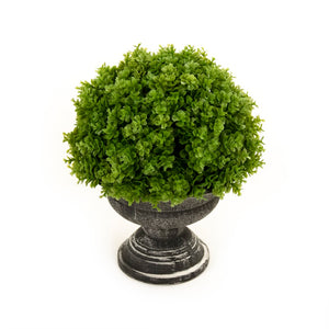 Zentique Faux Potted Plant - Lifelike Greenery In A Chic Distressed Grey Pot For Effortless Home Decor Elegance Green,Distressed Grey Plastic Zenc-1