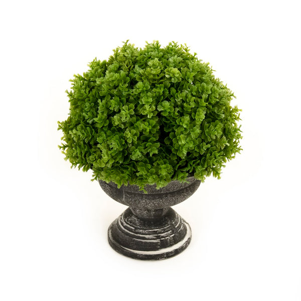 Zentique Faux Potted Plant - Lifelike Greenery In A Chic Distressed Grey Pot For Effortless Home Decor Elegance Green,Distressed Grey Plastic Zenc-1