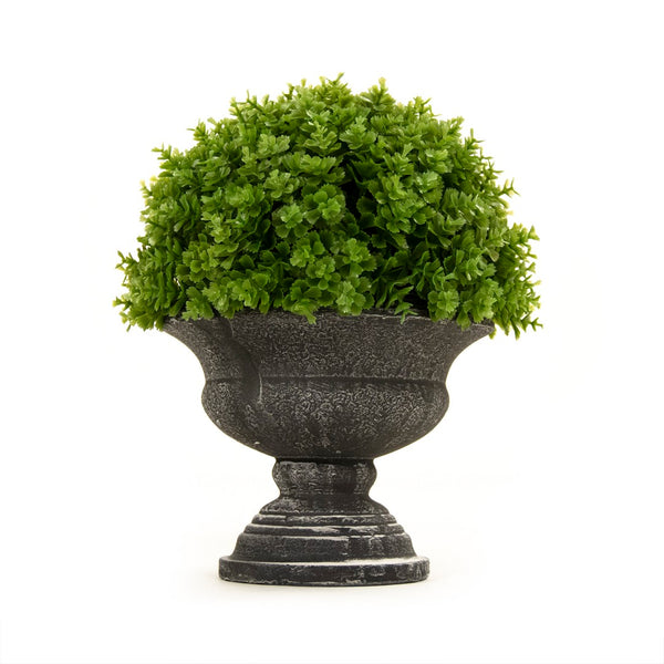 Zentique Faux Potted Plant - Lifelike Greenery In A Chic Distressed Grey Pot For Effortless Home Decor Elegance Green,Distressed Grey Plastic Zenc-1