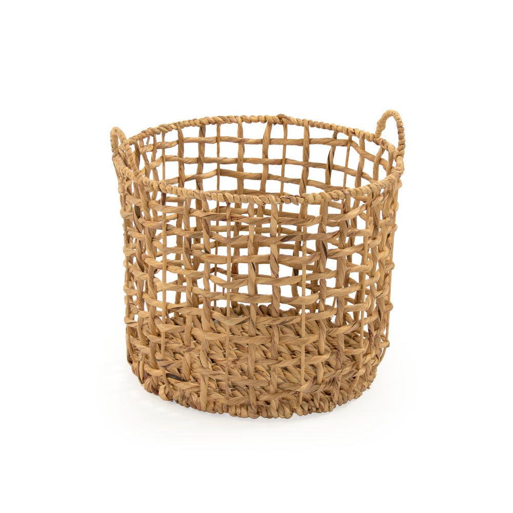 Water Hyacinth Baskets Brown ZENGN-B21 L Zentique