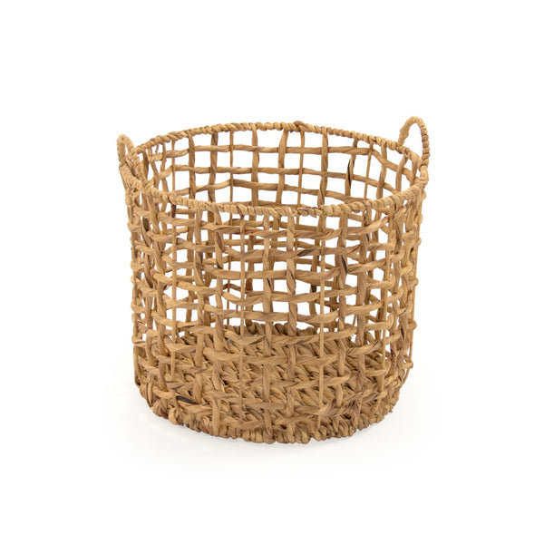Water Hyacinth Baskets Brown ZENGN-B21 L Zentique