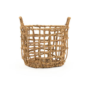 Water Hyacinth Baskets Brown ZENGN-B21 S Zentique