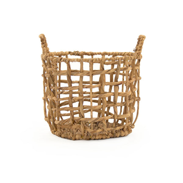 Water Hyacinth Baskets Brown ZENGN-B21 S Zentique